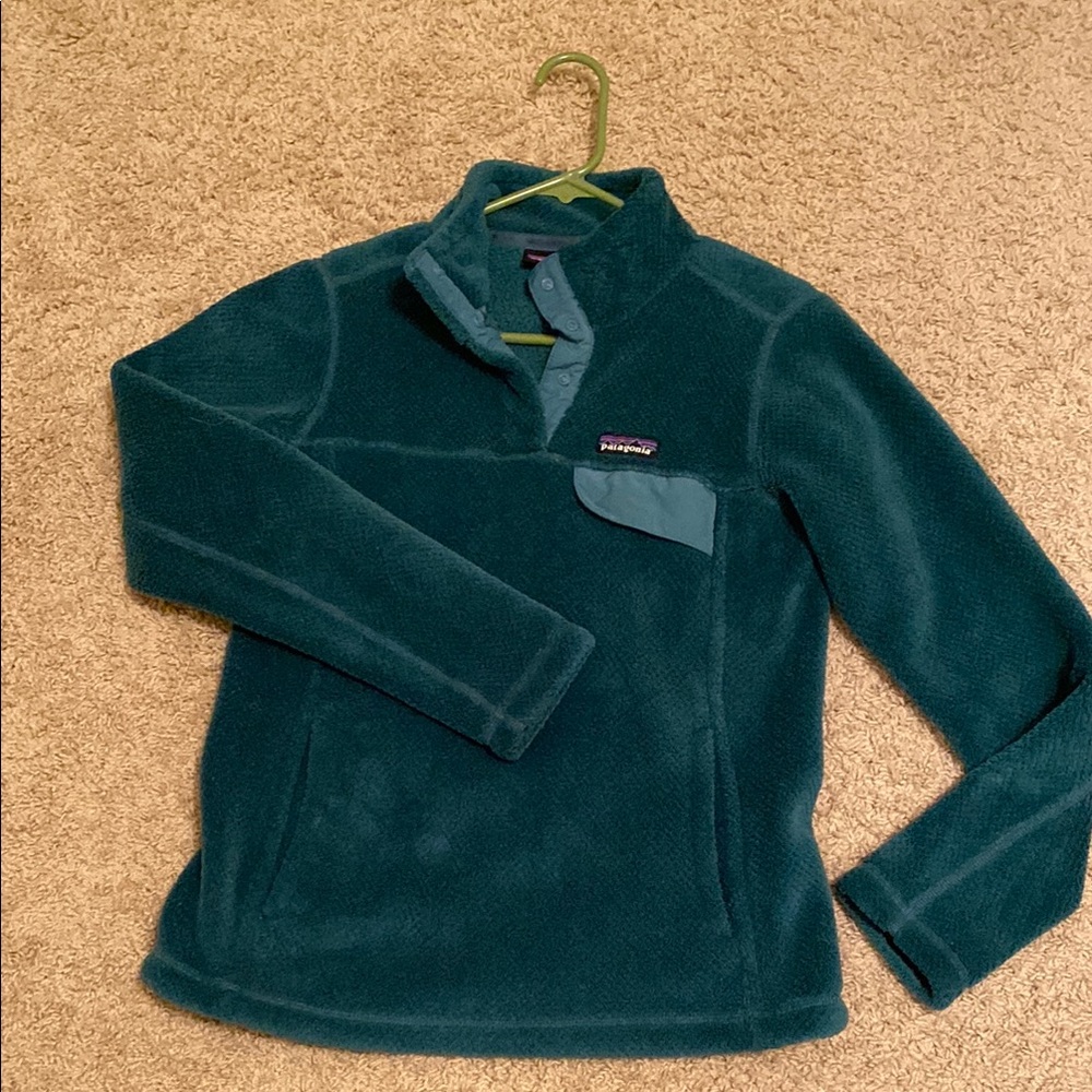 Patagonia Teal Fleece Pullover